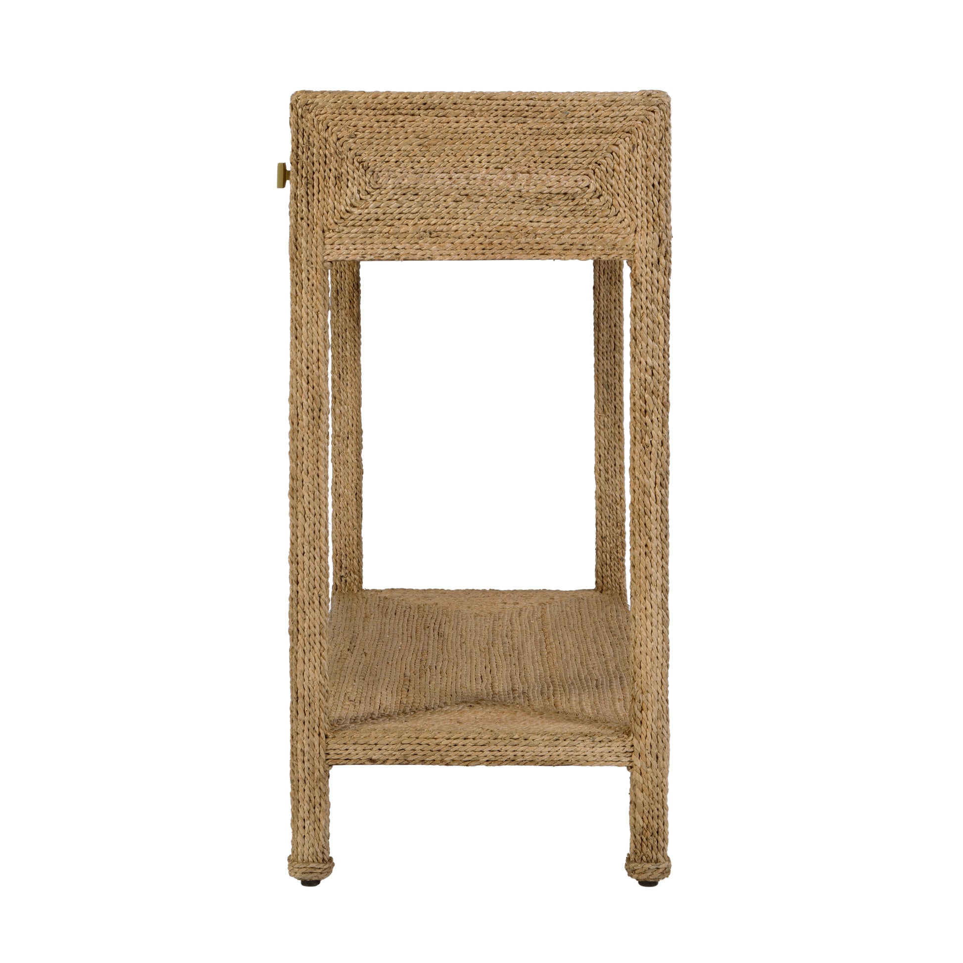 Butler Specialty Company Como 31.5 in. W Rectangular Banana Leaf 1 Drawer Console Table with Lower Open Shelf, Natural