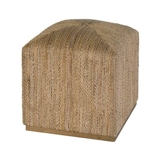 Butler Specialty Company Como 17 in. W Square Banana Leaf Accent Stool, Natural