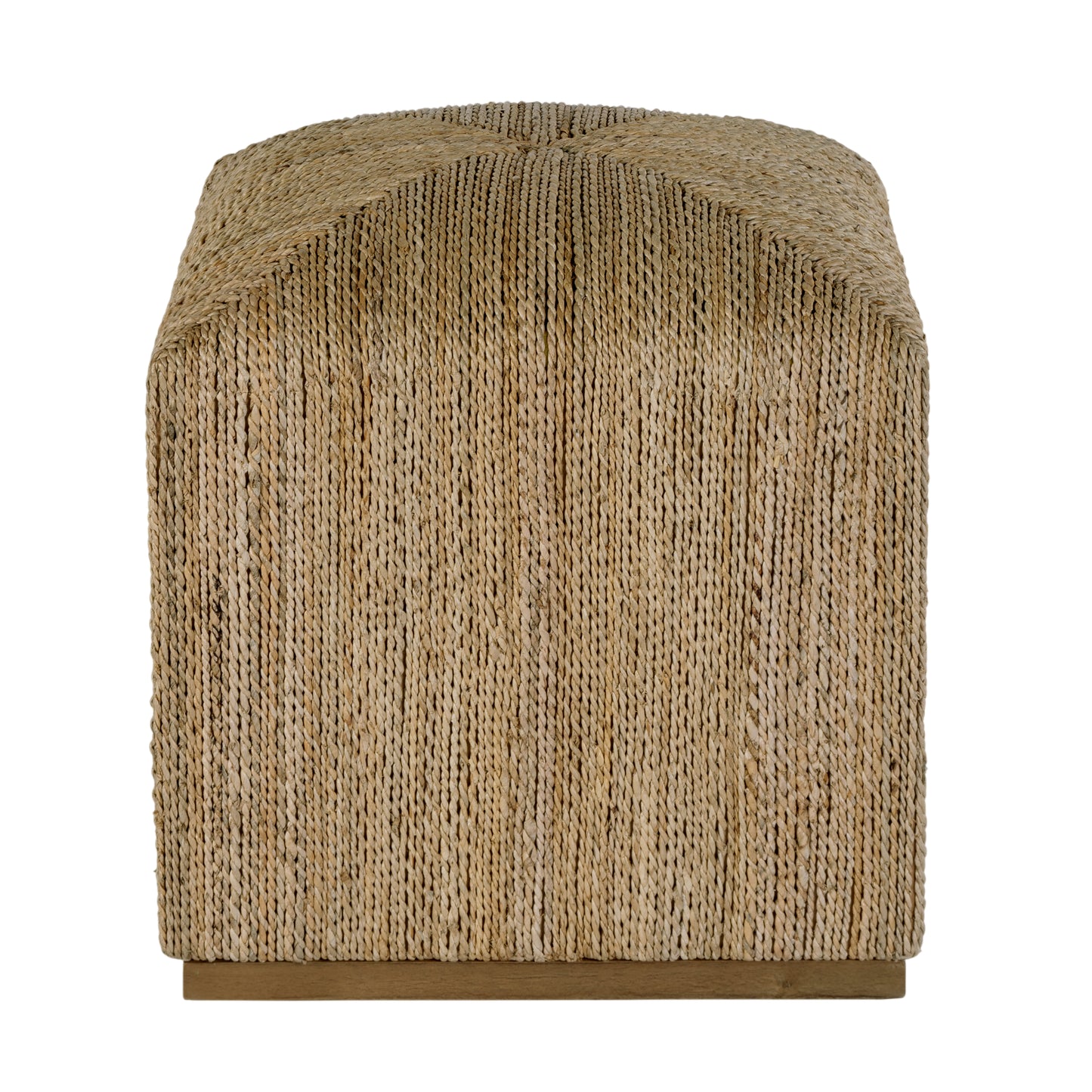 Butler Specialty Company Como 17 in. W Square Banana Leaf Accent Stool, Natural