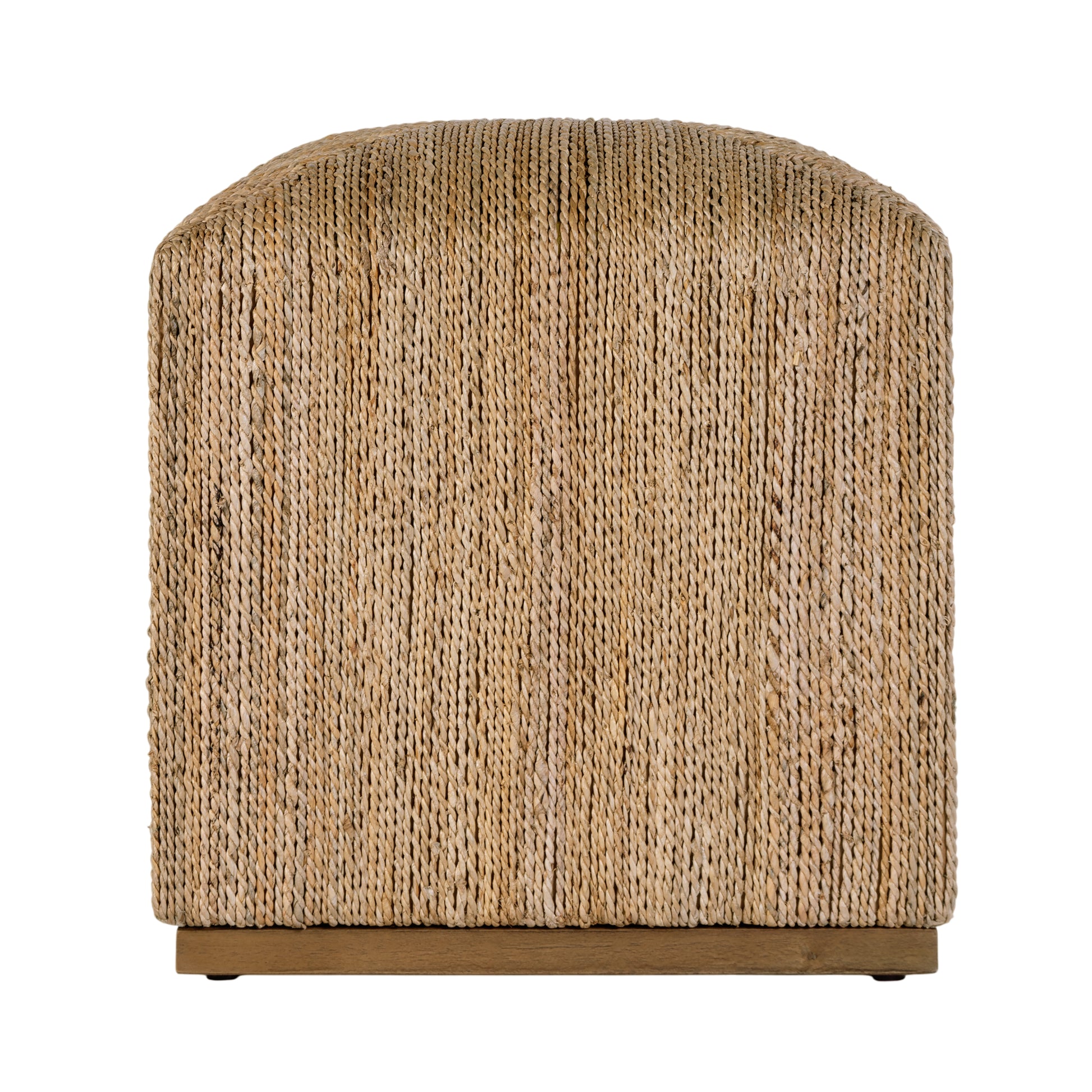 Butler Specialty Company Como 17 in. W Square Banana Leaf Accent Stool, Natural