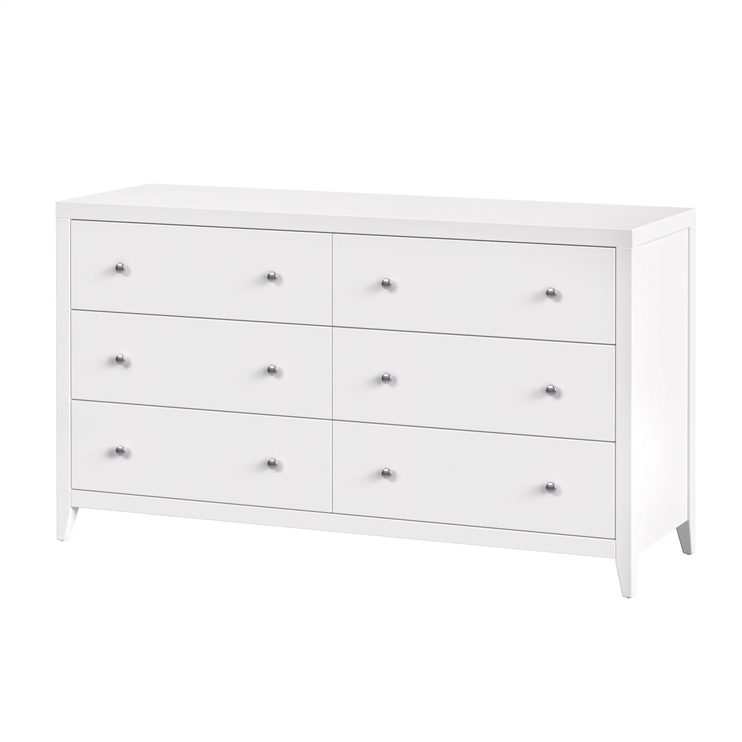 Butler Specialty Company Dana 60 in. W Rectangular Wood 6 Drawer Dresser, White