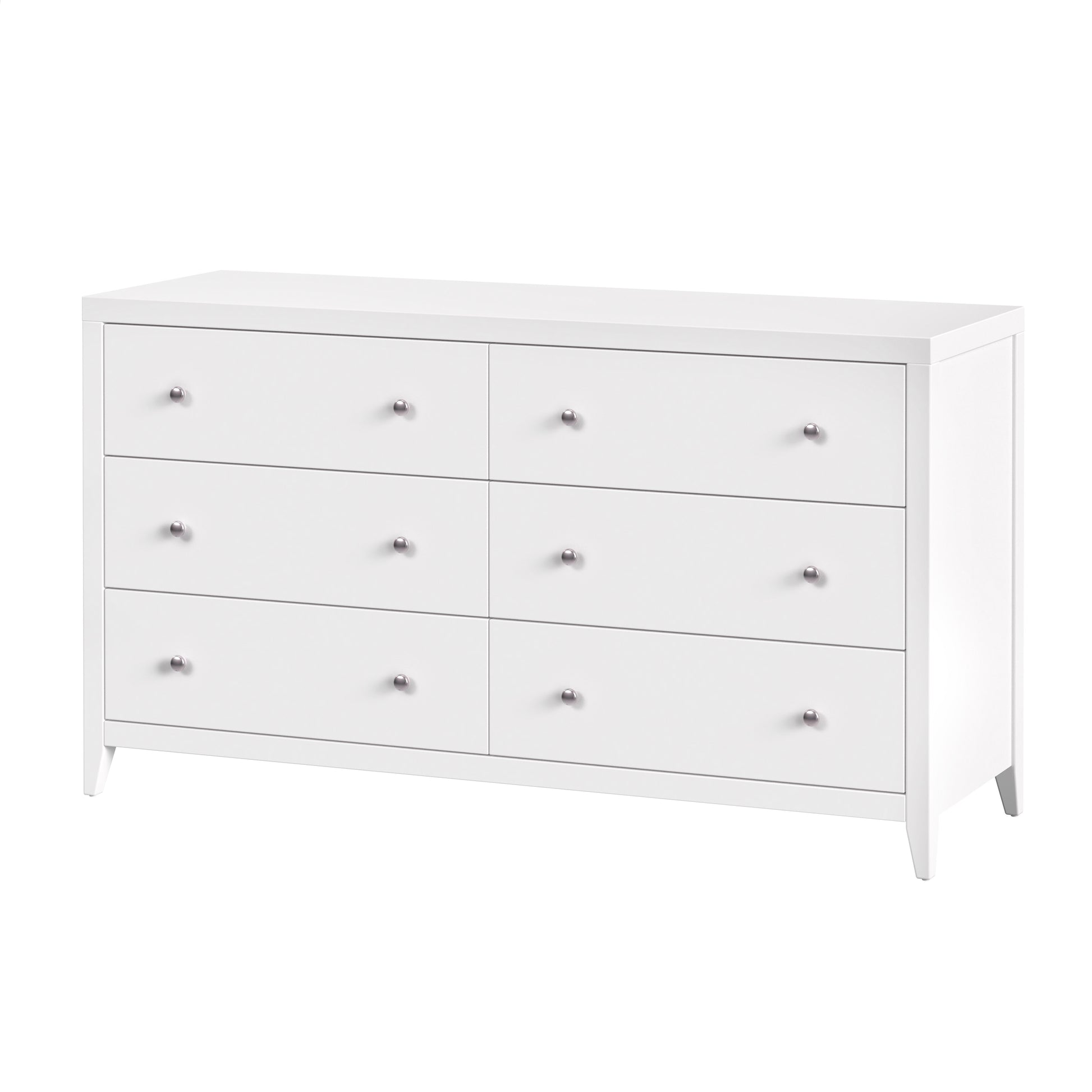 Butler Specialty Company Dana 60 in. W Rectangular Wood 6 Drawer Dresser, White