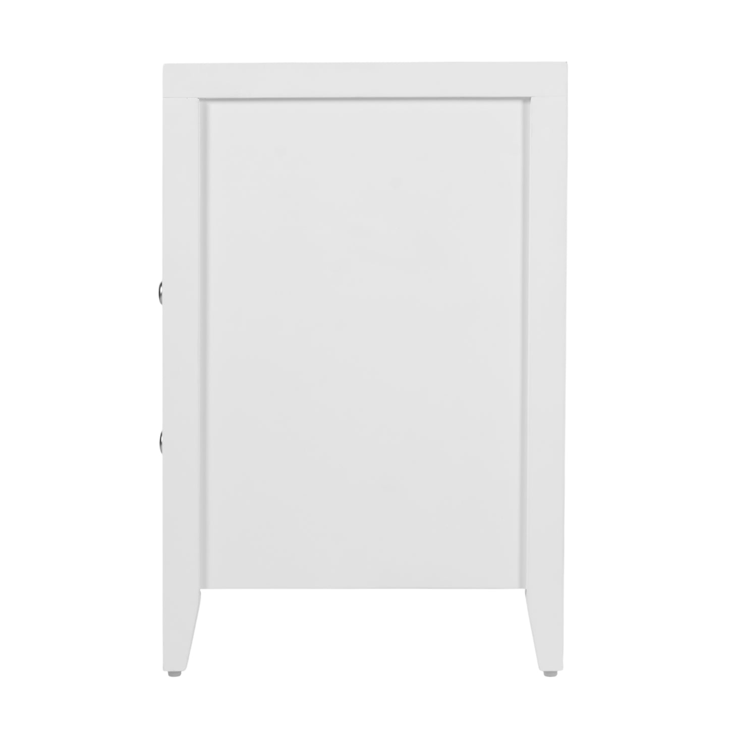 Butler Specialty Company Dana 28 in. W Rectangular Wood 2 Drawer Nightstand with Top Shelf, White