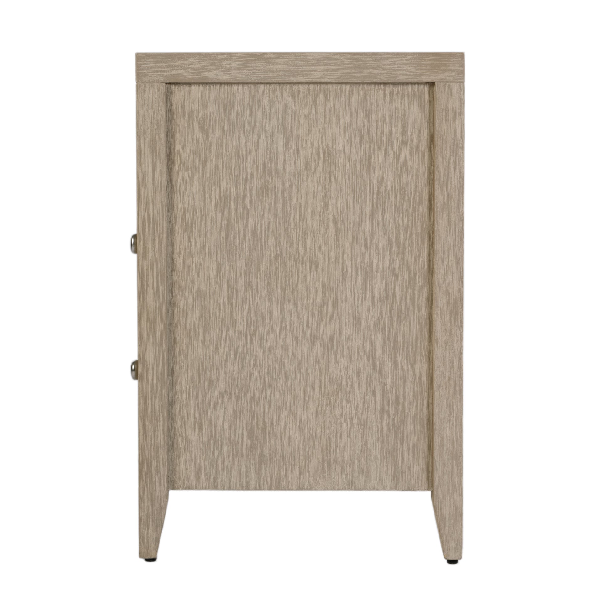 Butler Specialty Company Dana 28 in. W Rectangular Wood 2 Drawer Nightstand with Top Shelf, Taupe