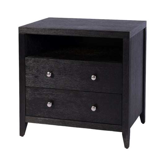 Butler Specialty Company Dana 28 in. W Rectangular Wood 2 Drawer Nightstand with Top Shelf, Coffee