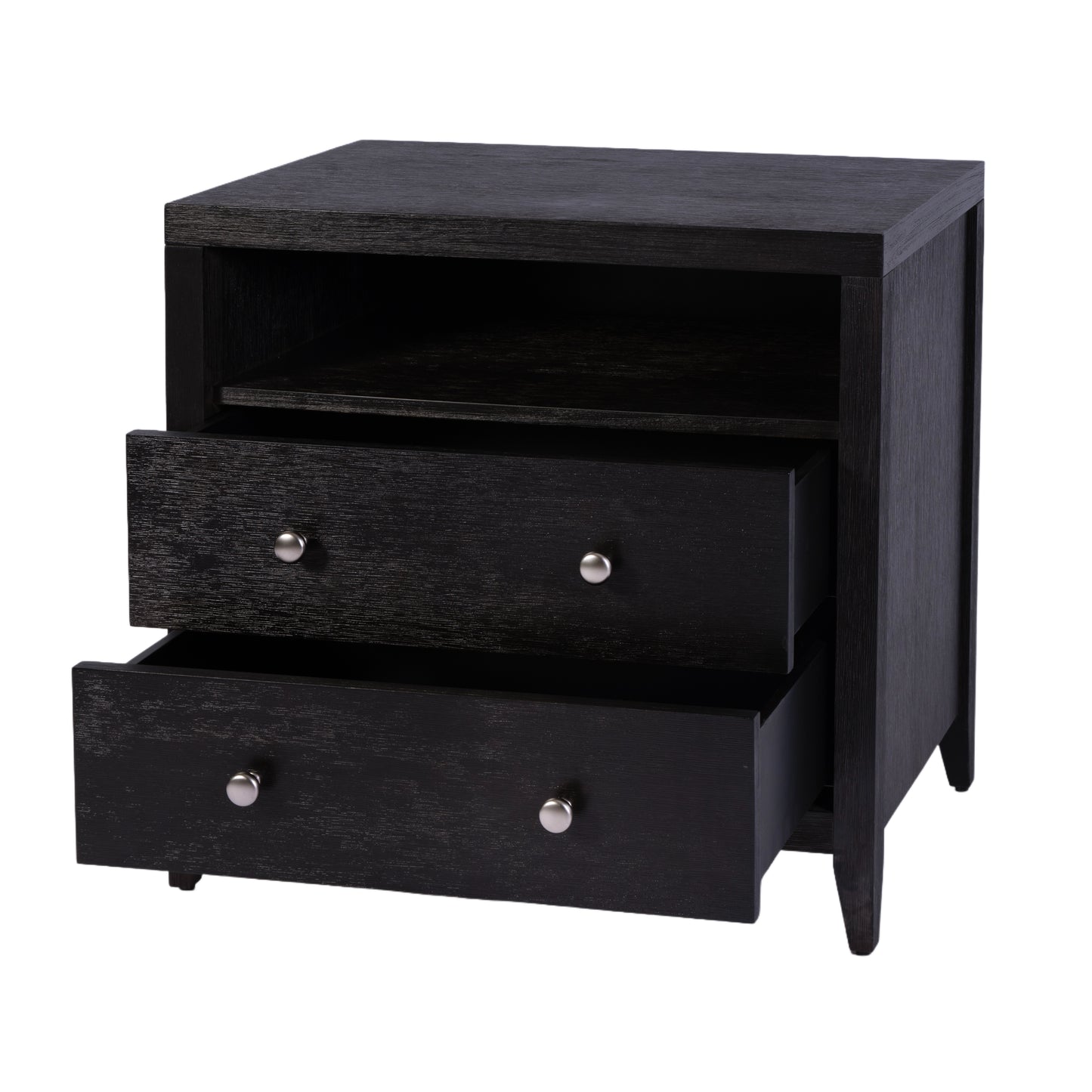 Butler Specialty Company Dana 28 in. W Rectangular Wood 2 Drawer Nightstand with Top Shelf, Coffee