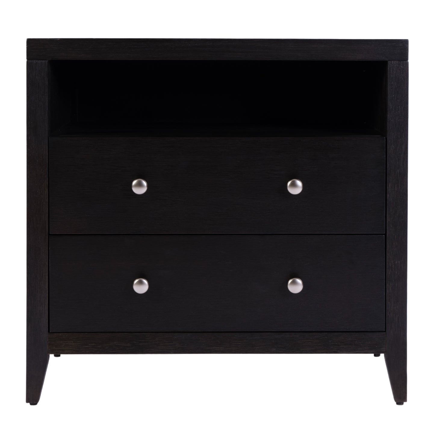 Butler Specialty Company Dana 28 in. W Rectangular Wood 2 Drawer Nightstand with Top Shelf, Coffee