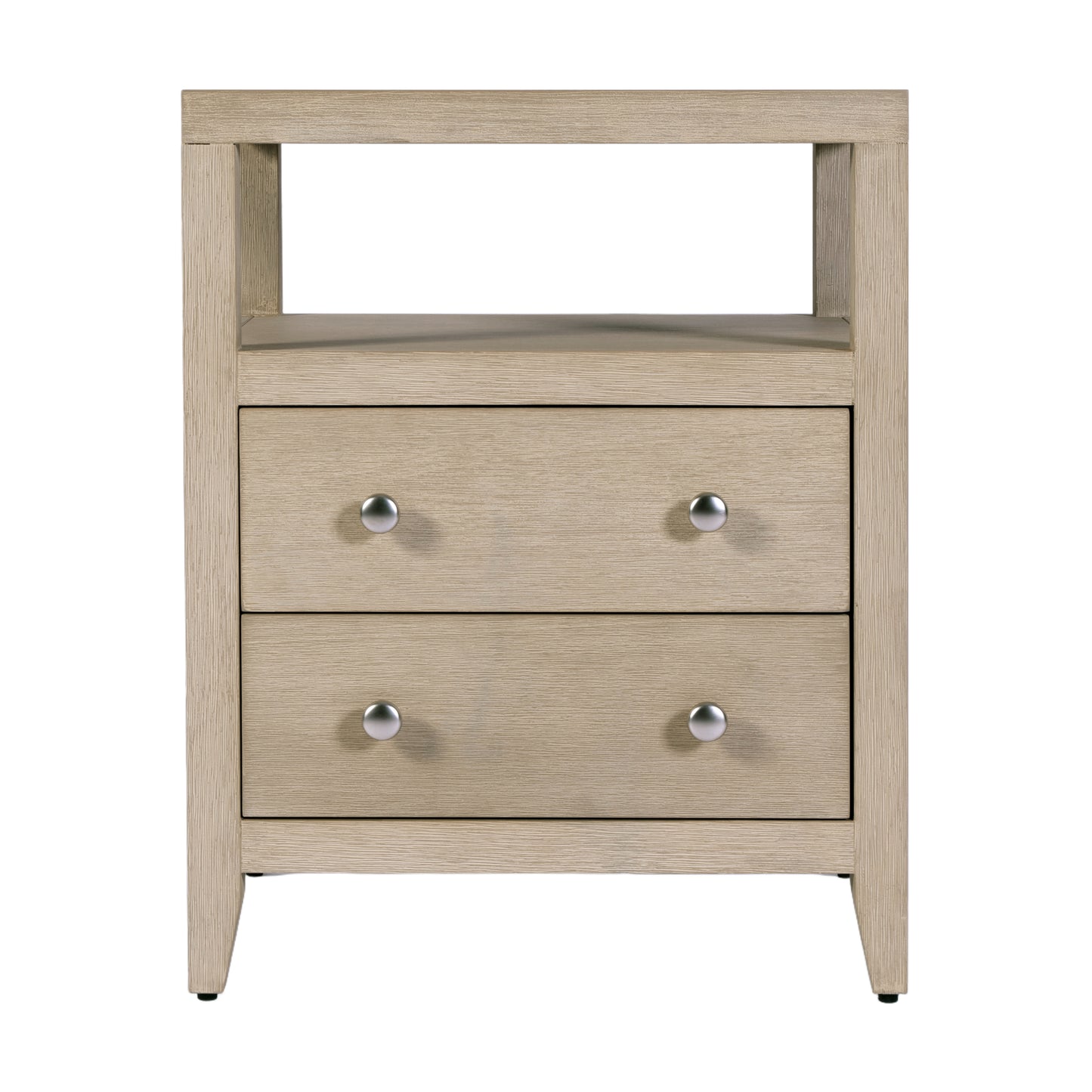 Butler Specialty Company Dana 21 in. W Rectangular Wood 2 Drawer Narrow Nightstand with Top Open Shelf, Taupe