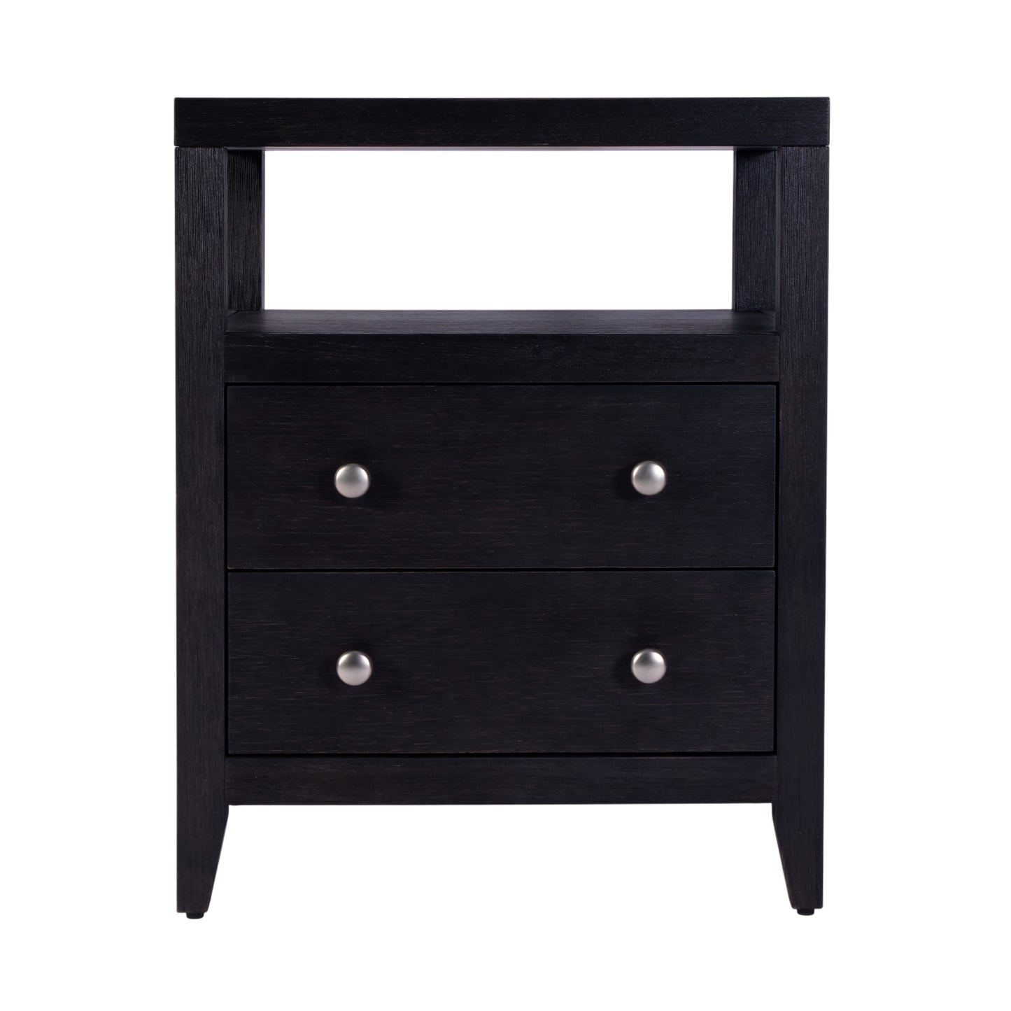 Butler Specialty Company Dana 21 in. W Rectangular Wood 2 Drawer Narrow Nightstand with Top Open Shelf, Coffee