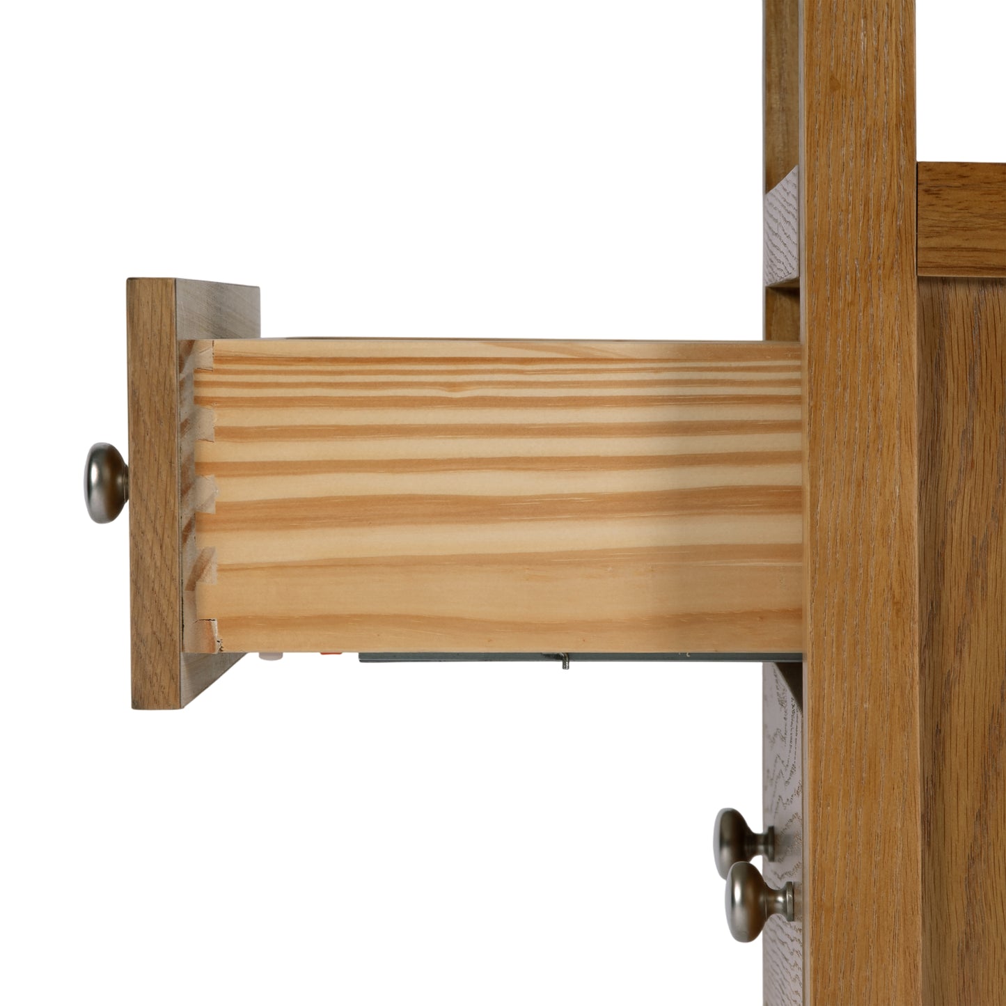 Butler Specialty Company Dana 21 in. W Rectangular Wood 2 Drawer Narrow Nightstand with Top Open Shelf, Natural