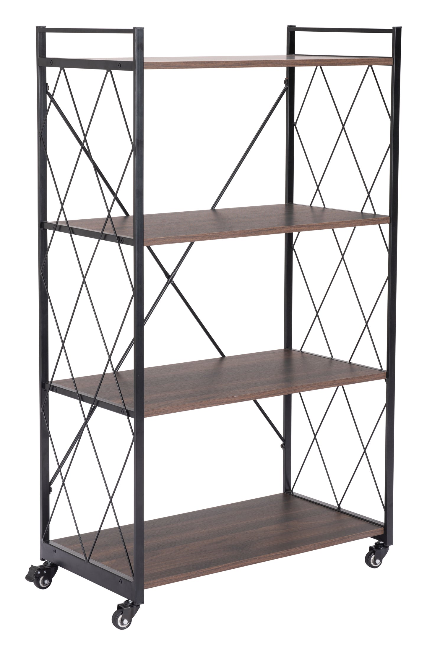 Romania Shelf Walnut & Black