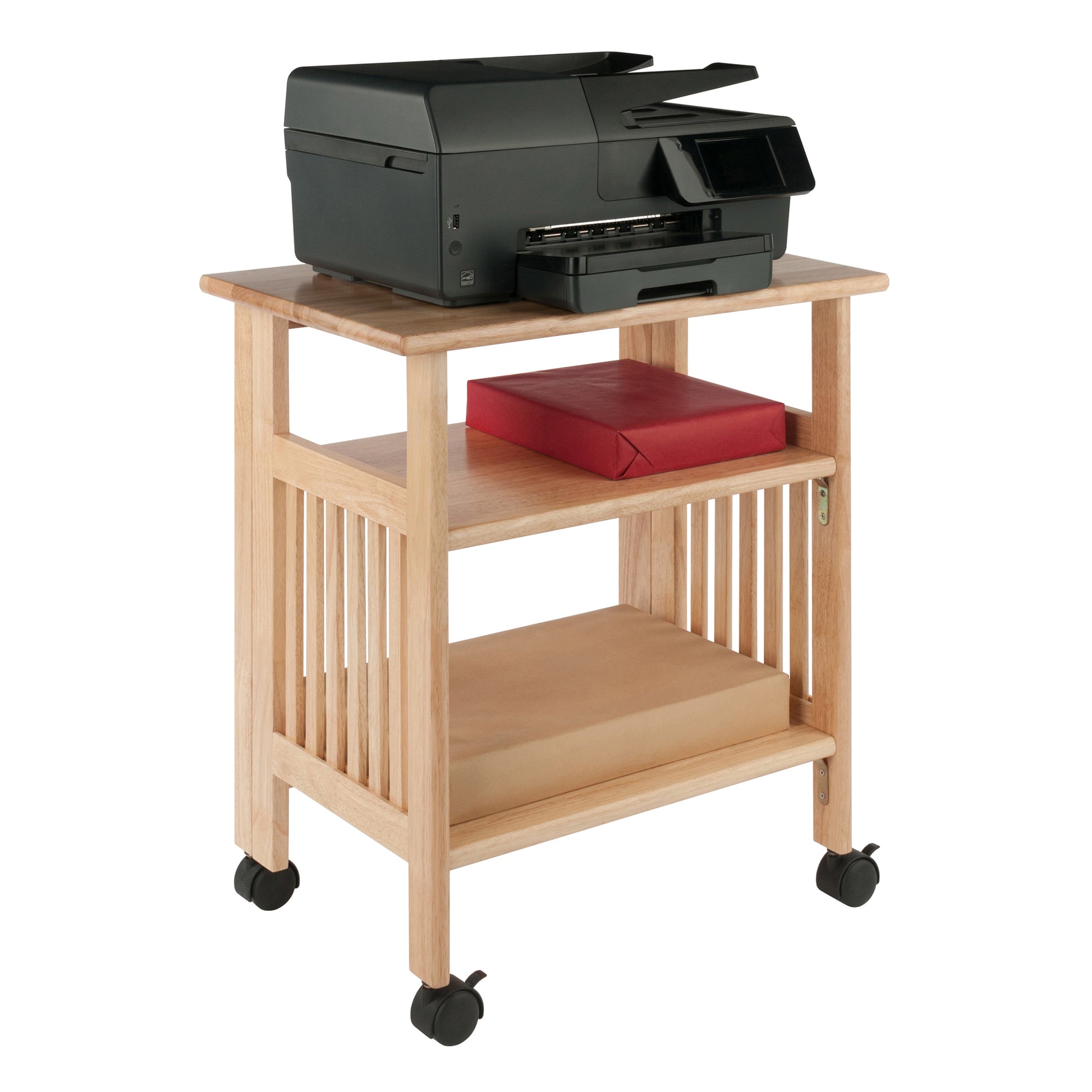 Mission Foldable Printer Stand, Natural