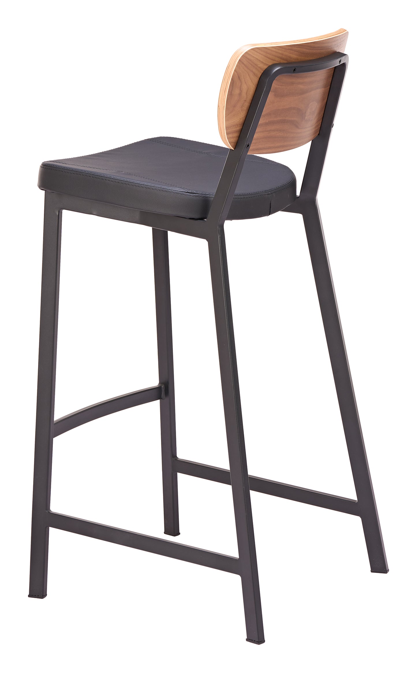 Ardenne Barstool (Set of 2) Black & Brown - 5