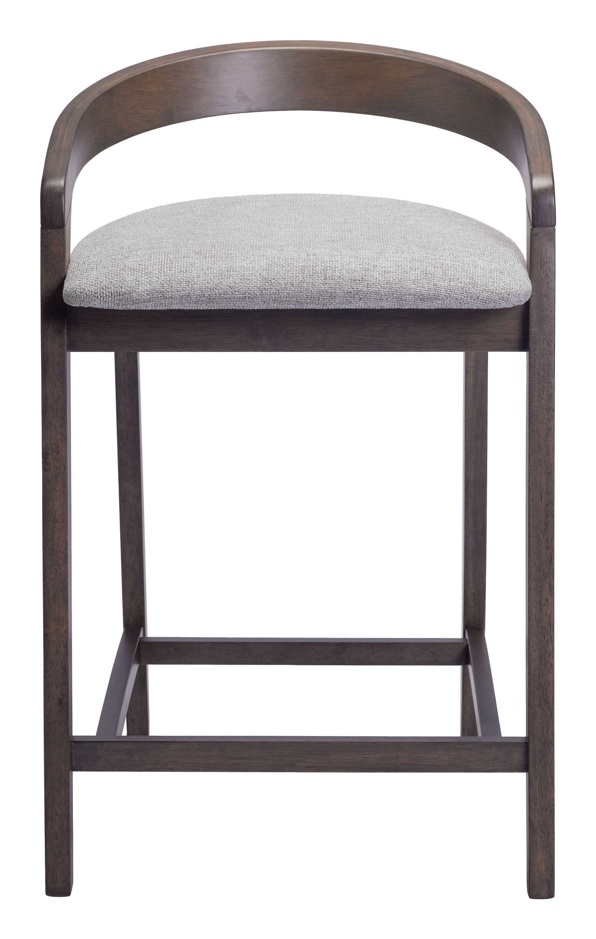 Troy Counter Stool (Set of 2) Dove Gray & Espresso - 3