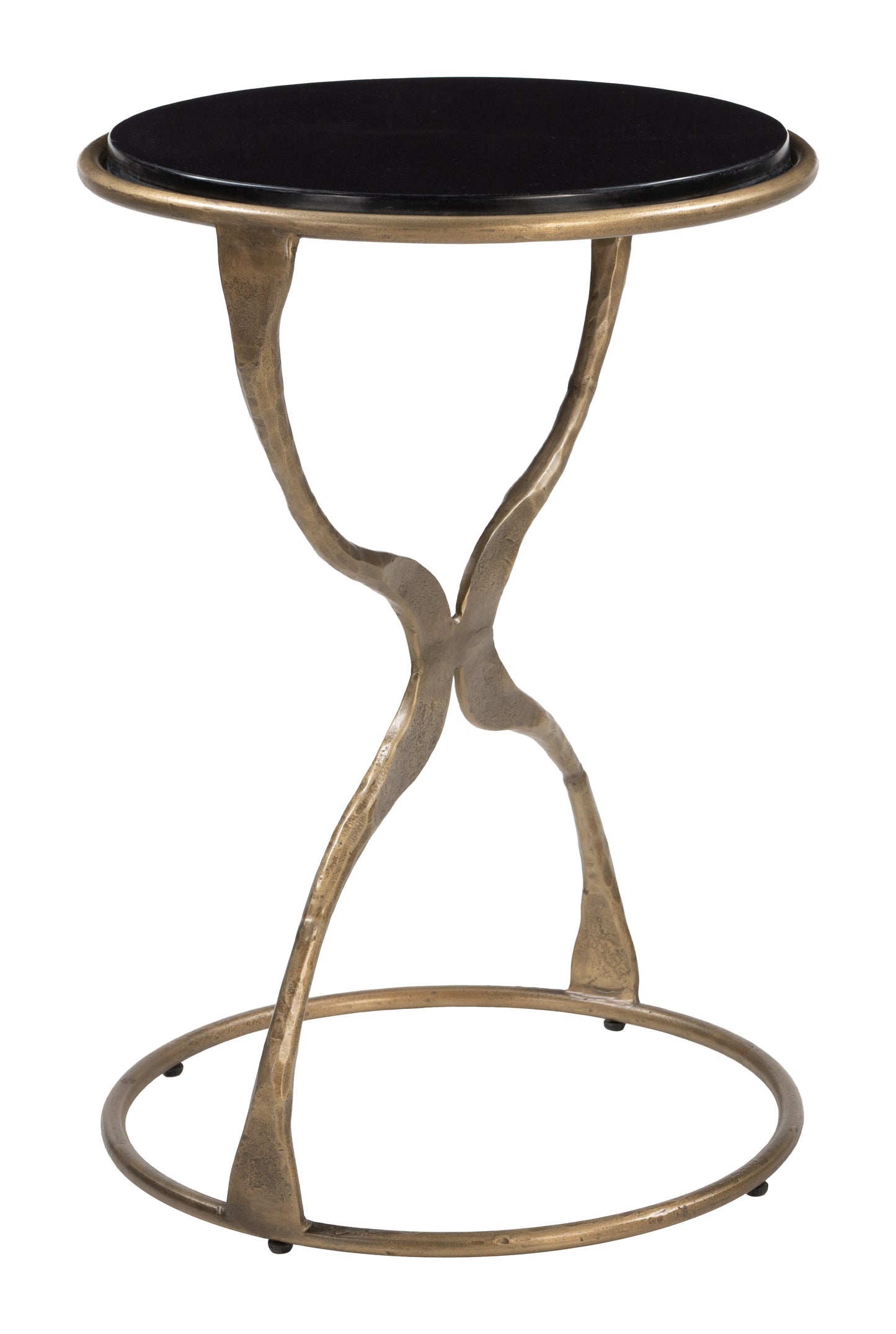 Tempus Accent Table Black & Brass