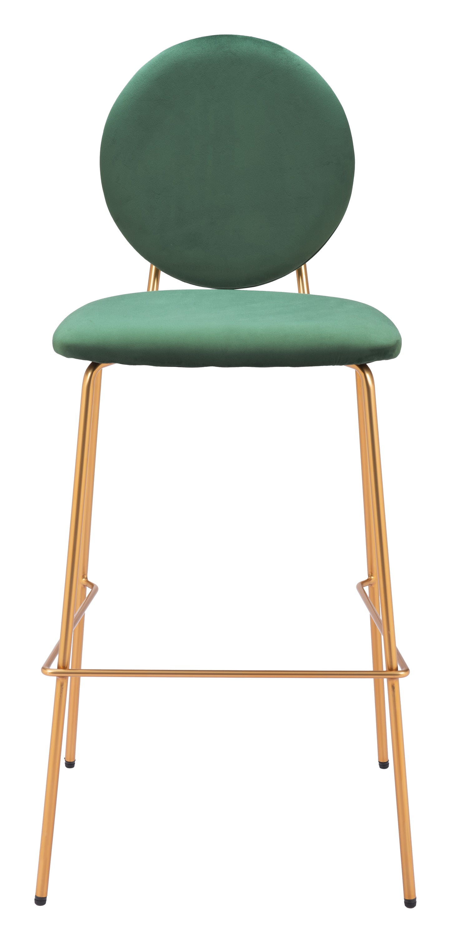 Odessa Barstool (Set of 2) Green & Gold - 3