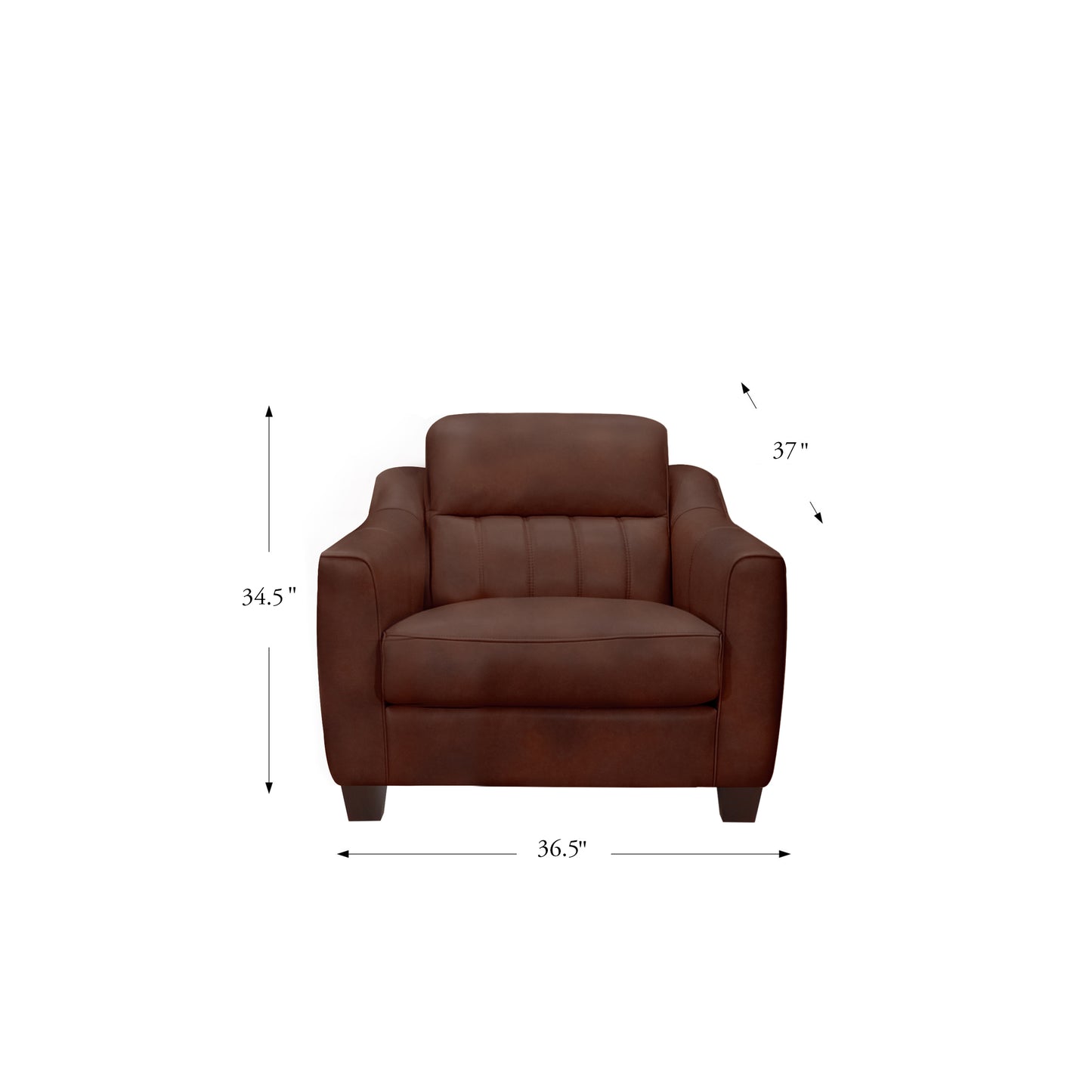 Uptown Chair Chestnut Brown