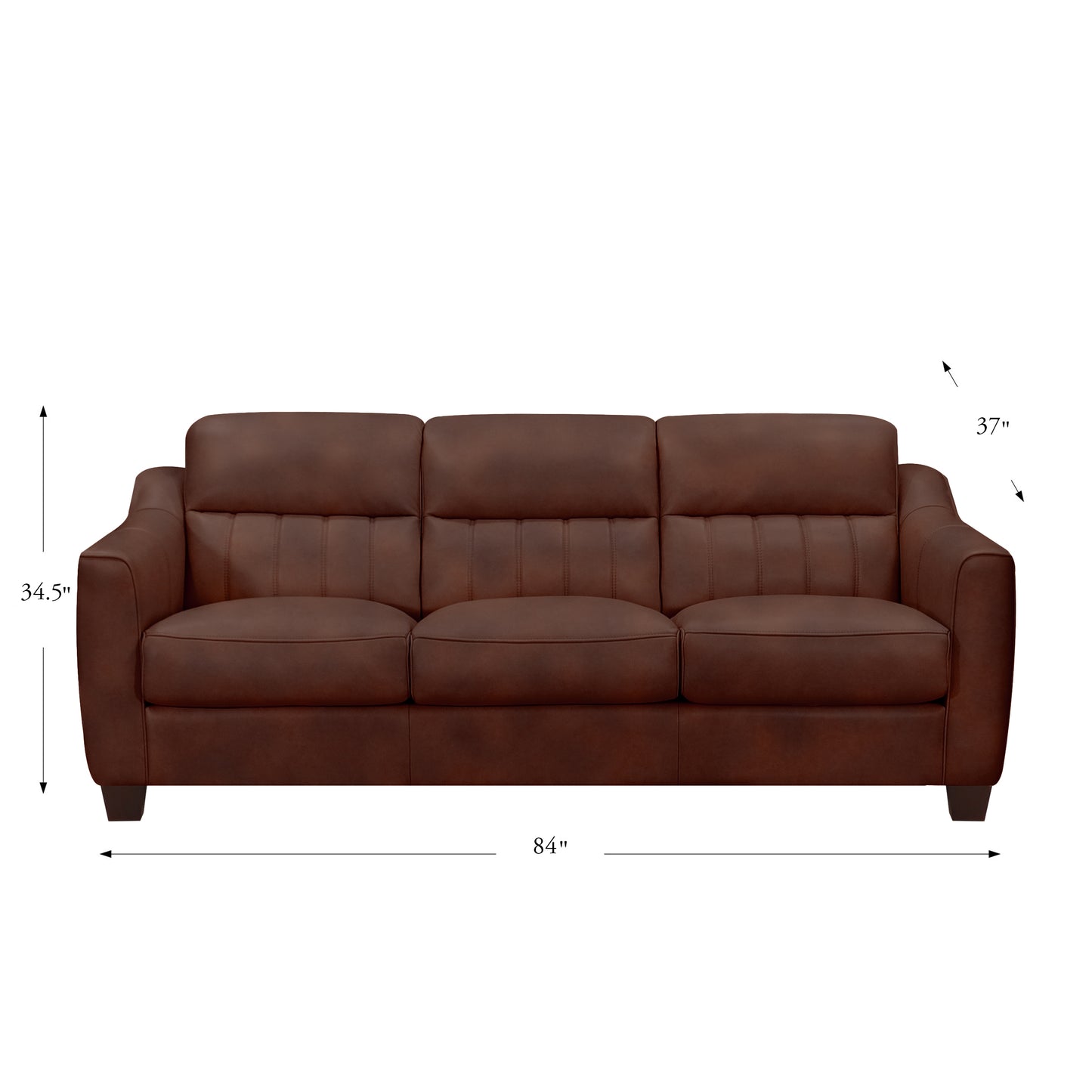 Uptown Sofa Chestnut Brown