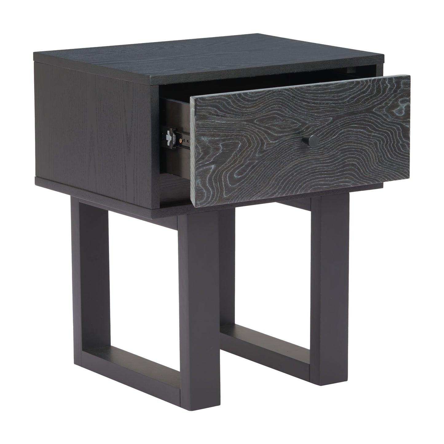 Gus Nightstand Black - 7
