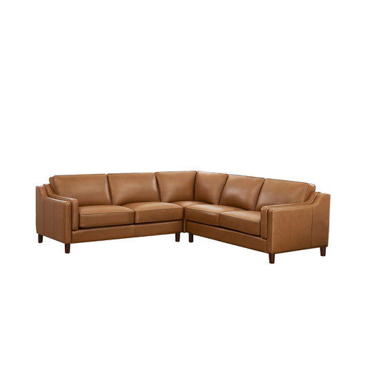 Bella 3-Piece Sectional Cognac Brown