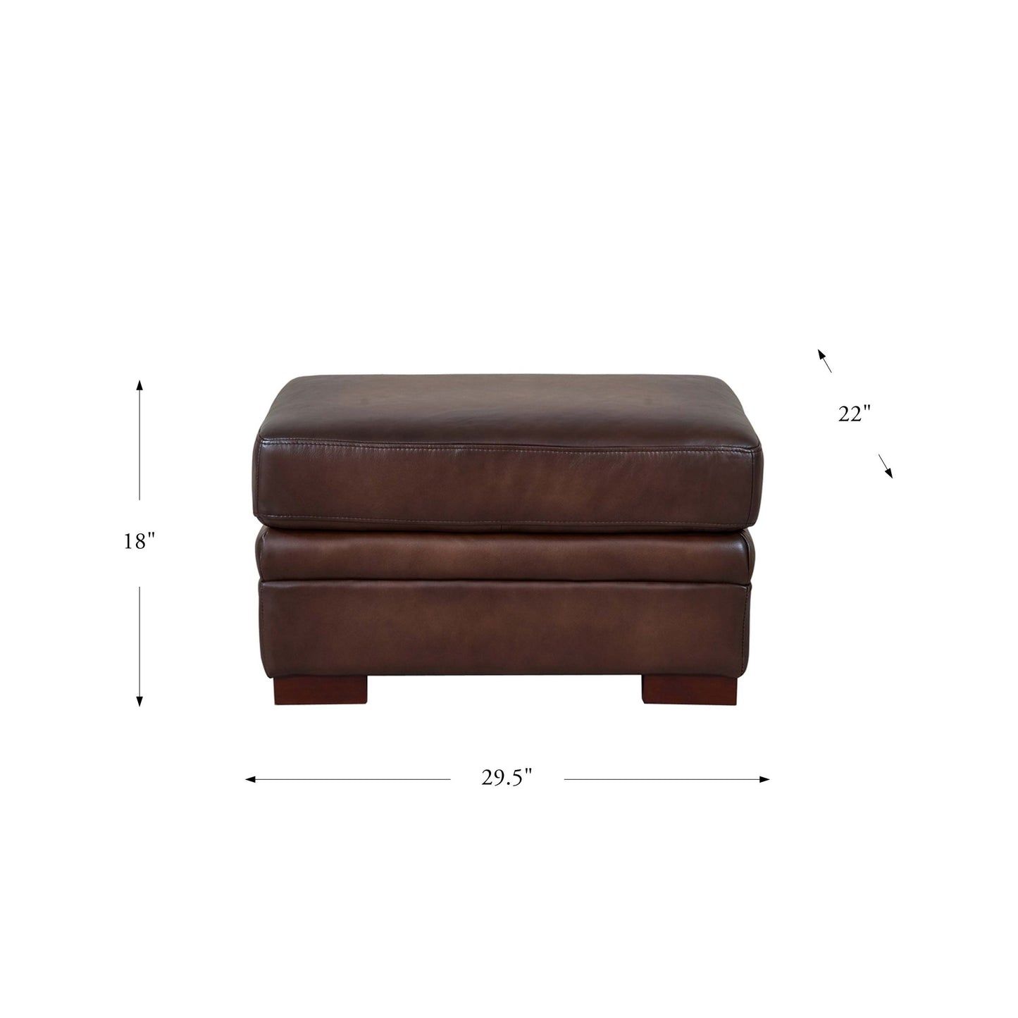Brookfield Ottoman Caramel Brown