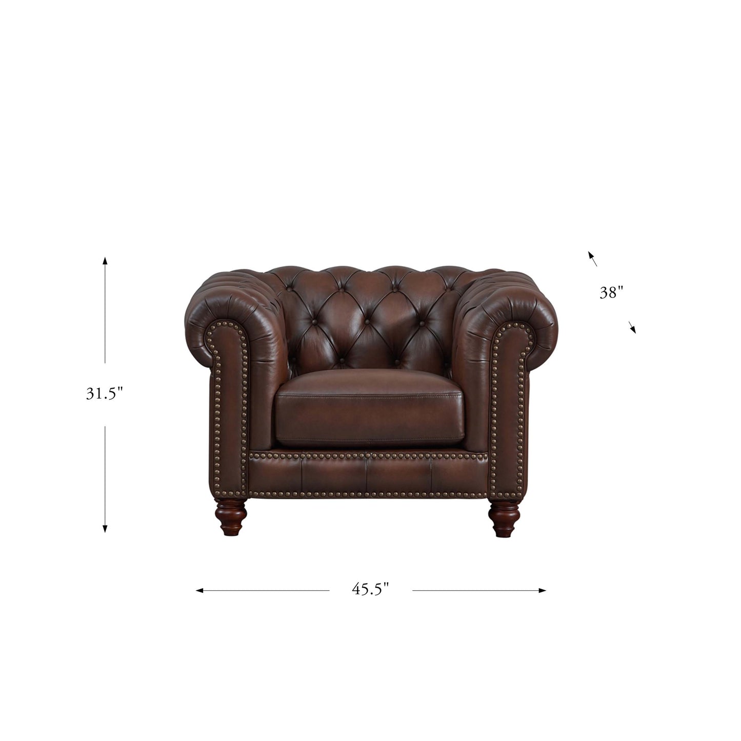 Alton Bay Chair Caramel Brown