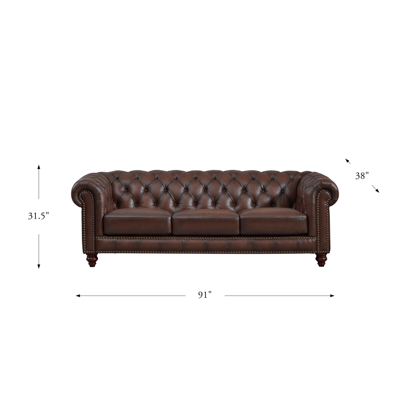 Alton Bay Sofa Caramel Brown