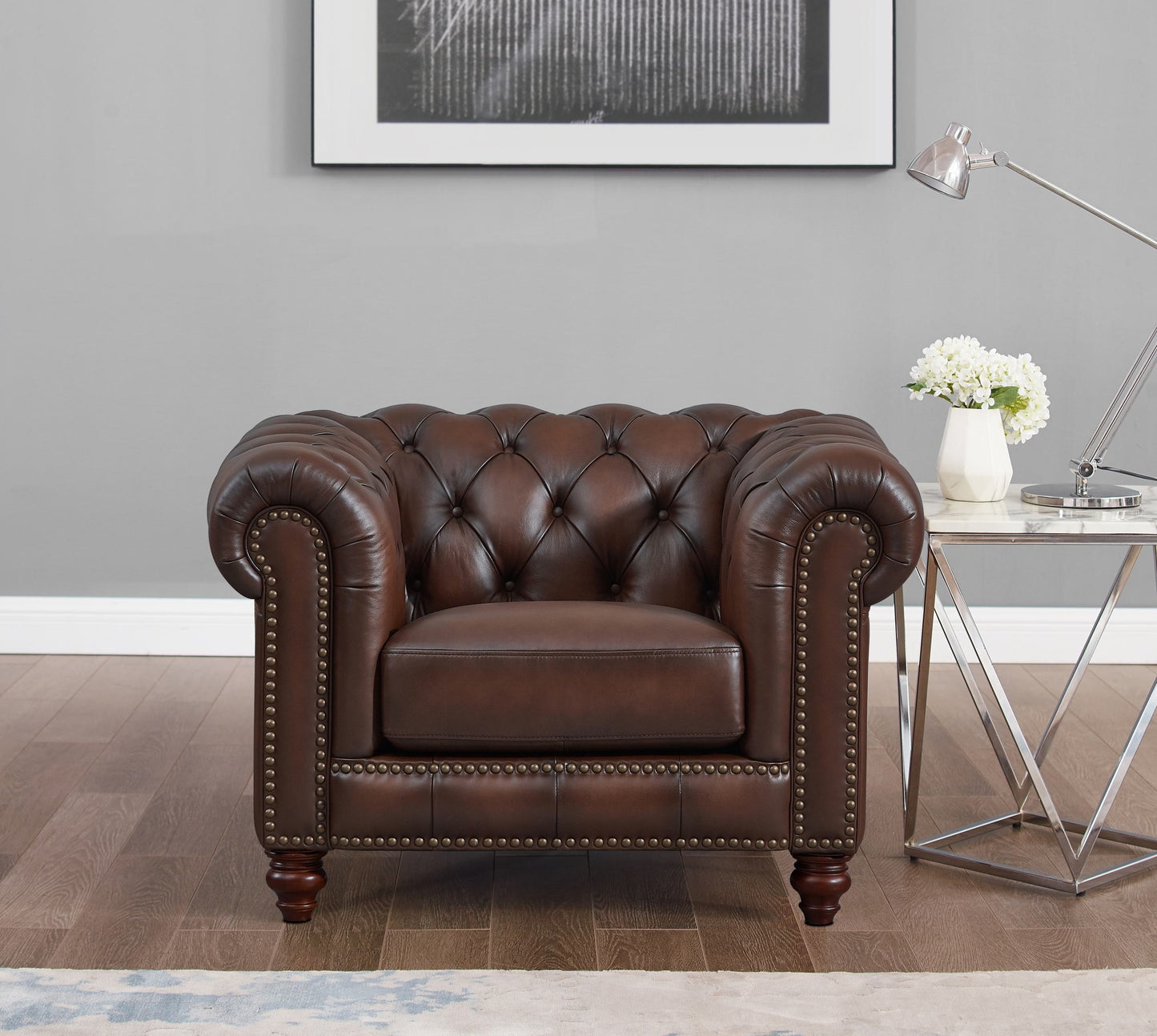 Alton Bay Chair Caramel Brown
