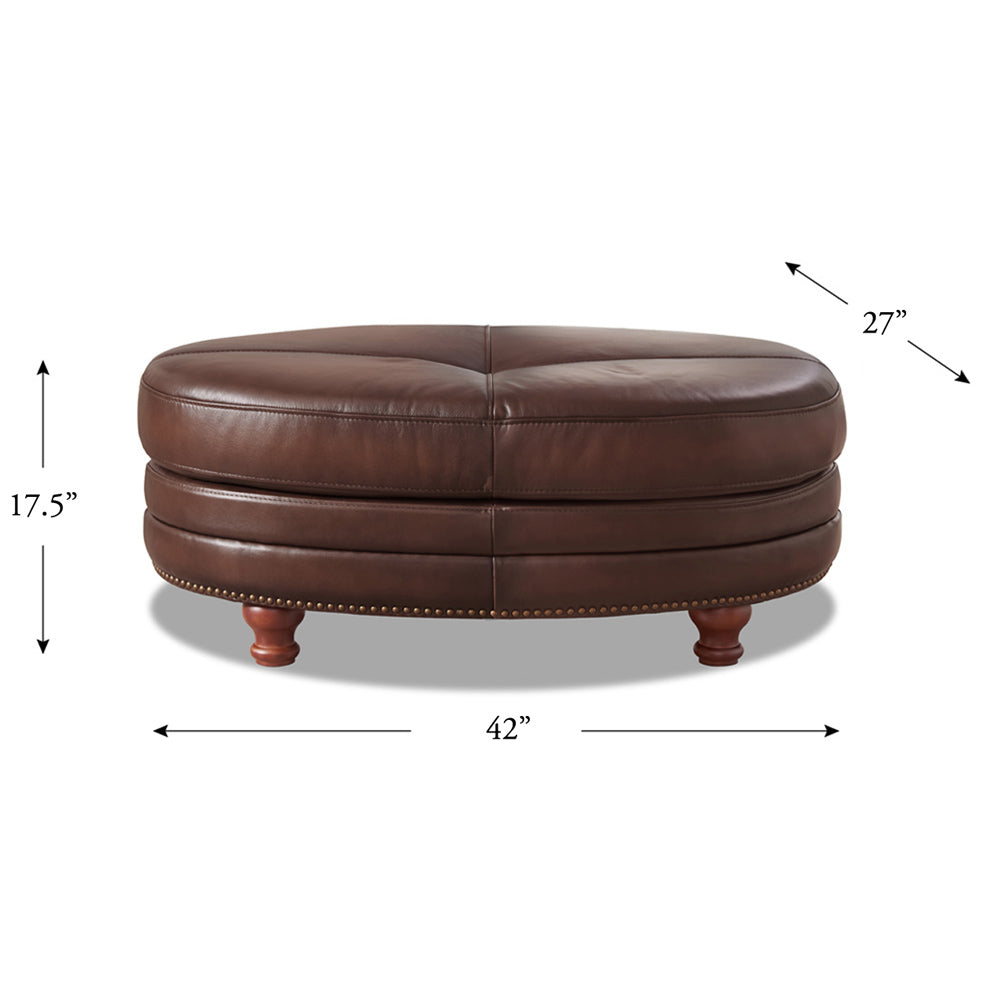 Belfast Ottoman Caramel Brown