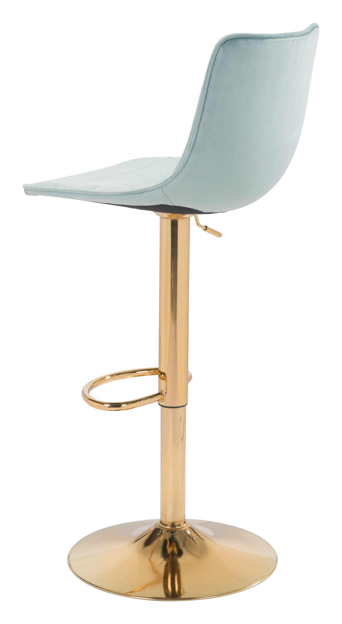 Prima Barstool Light Green & Gold
