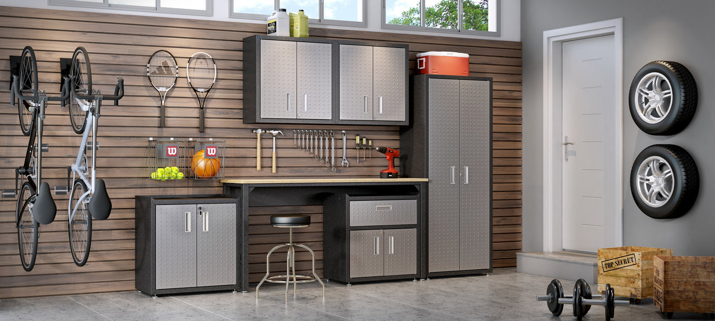 Fortress Modern Garage Table in Dark Gray 6GMC