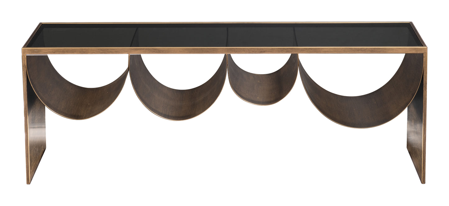 Reed Coffee Table Brass & Black - 3