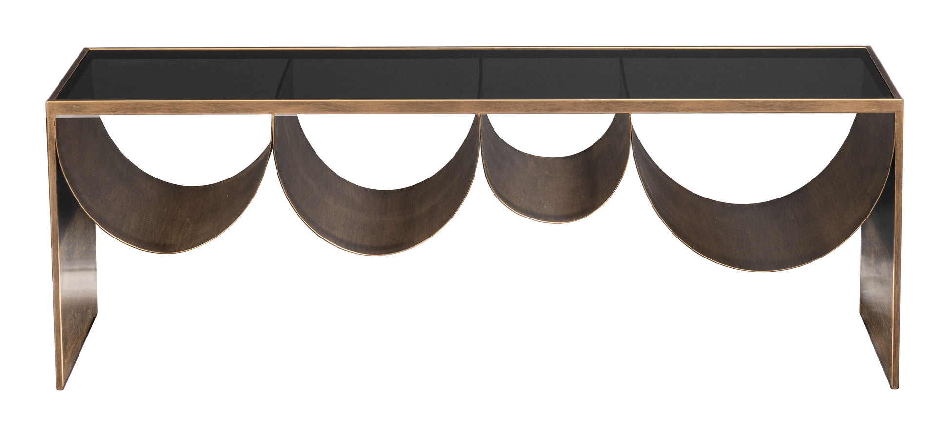 Reed Coffee Table Brass & Black - 3