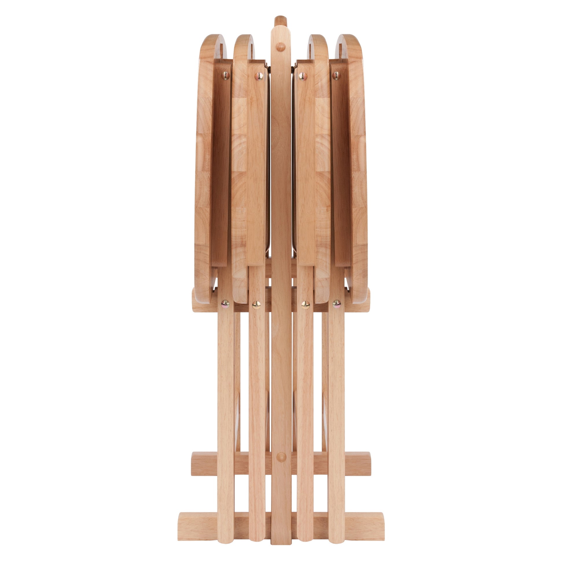 Lucca 5-pc Snack Table Set, Natural