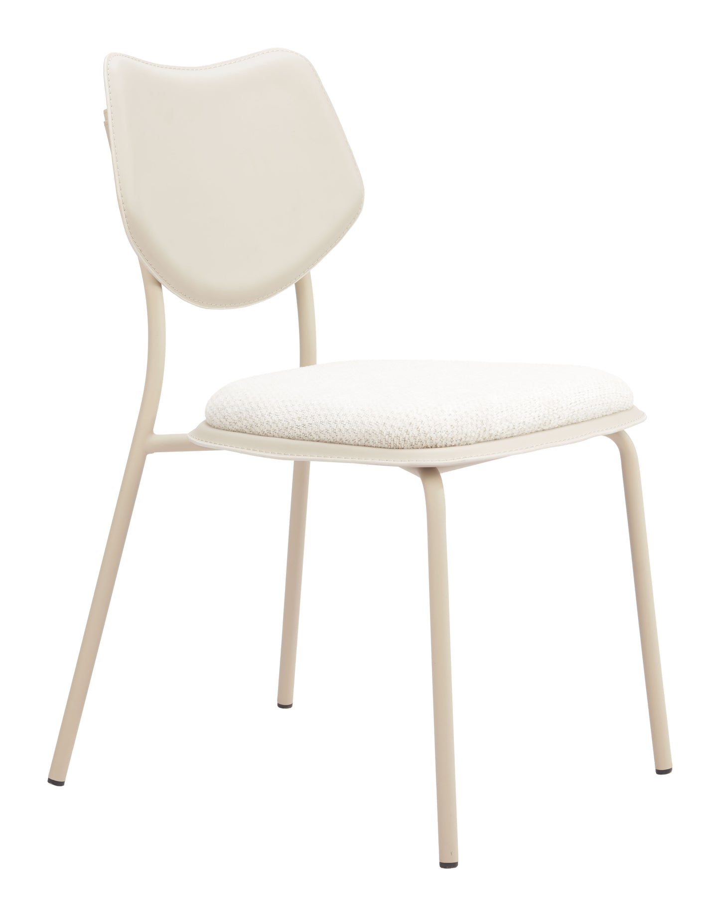 Zeal Dining Chair (Set of 4) Light Gray & Beige