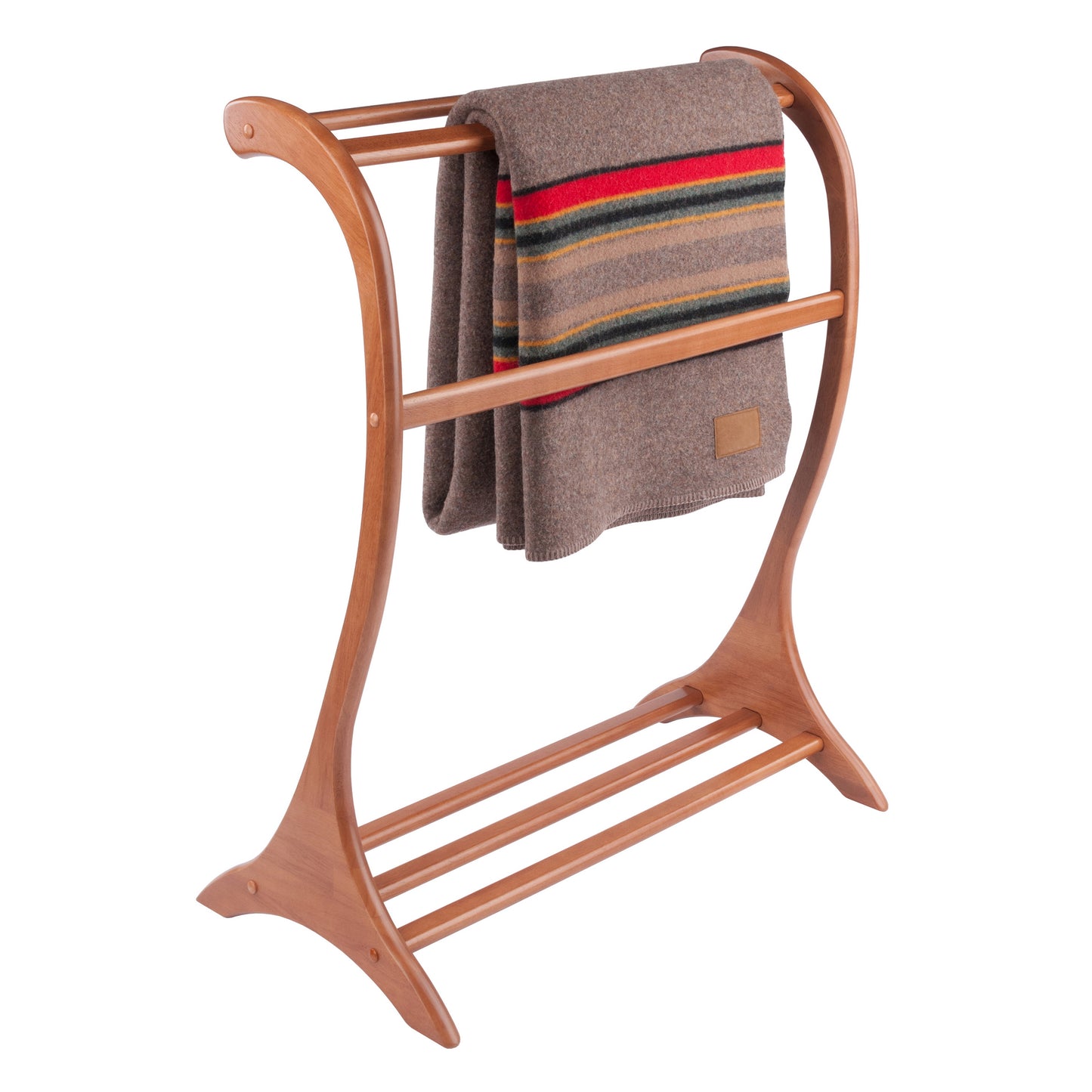 Bella Blanket Rack, Teak