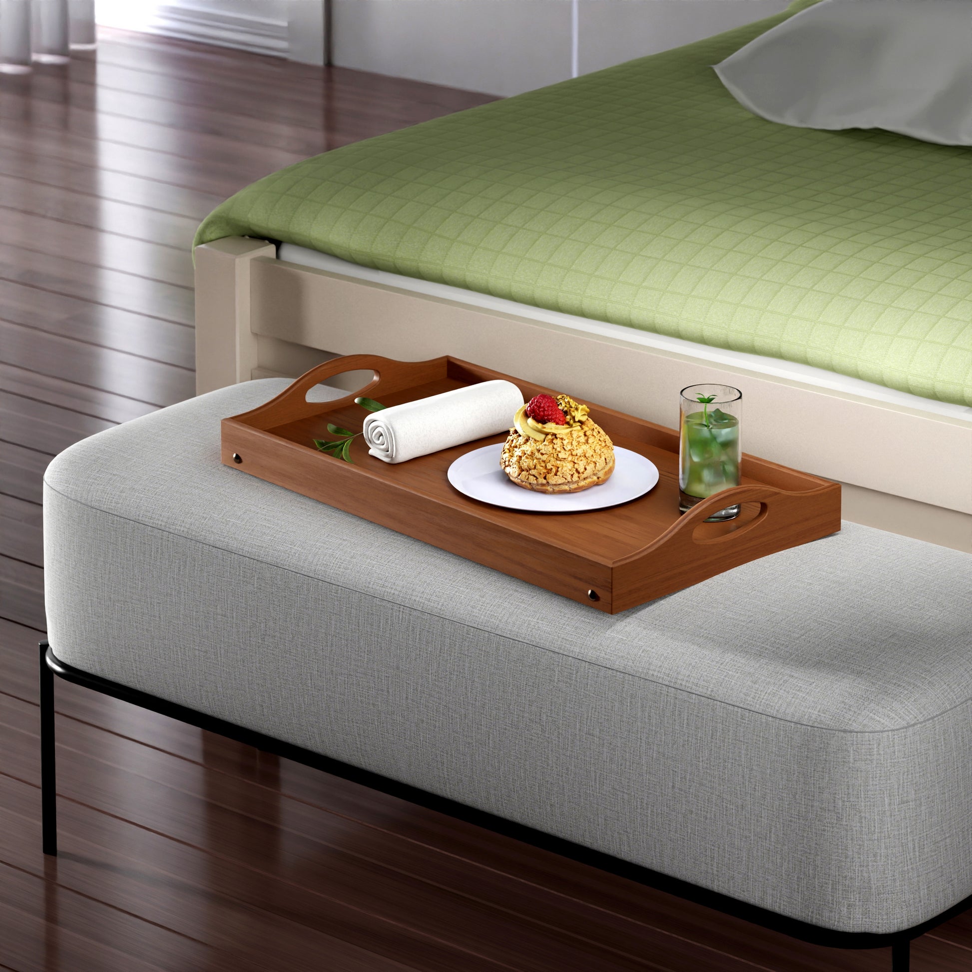 Alani Breakfast Tray, Teak