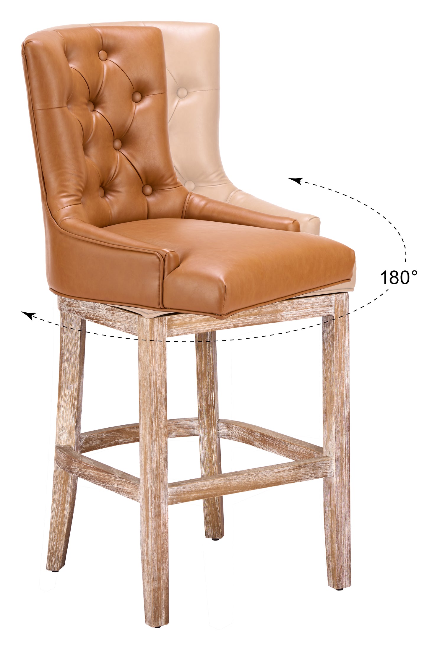 Nuby Swivel Barstool Brown - 7