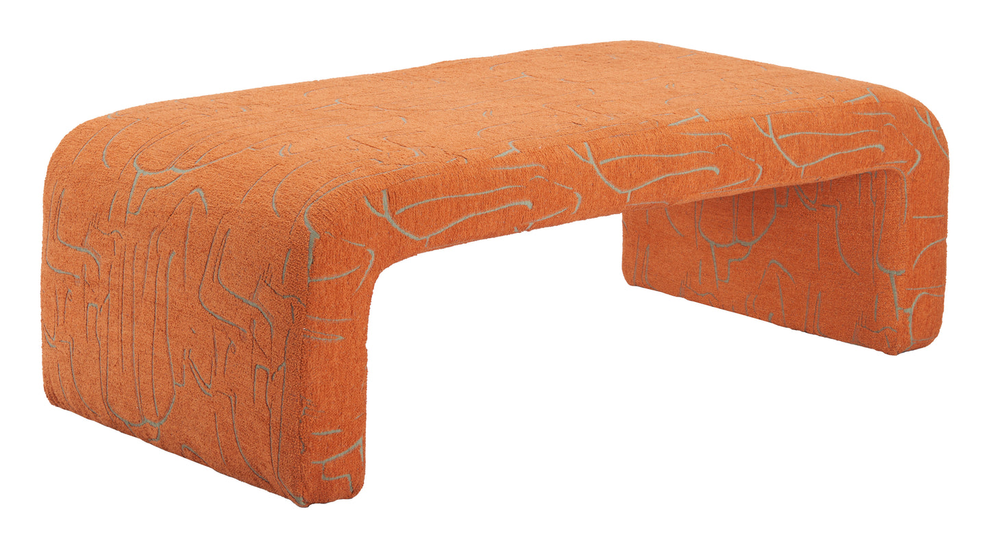 Nendo Bench Abstract Orange - 4