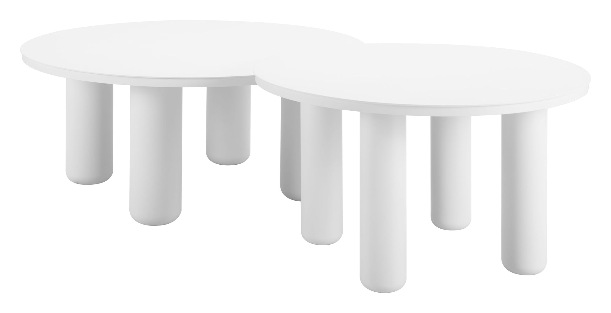 Ola Coffee Table Set (2-Piece) White - 3
