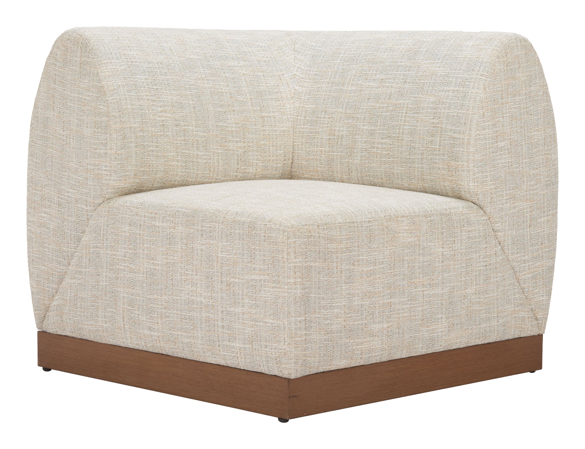 Christy Corner Chair Beige - 2