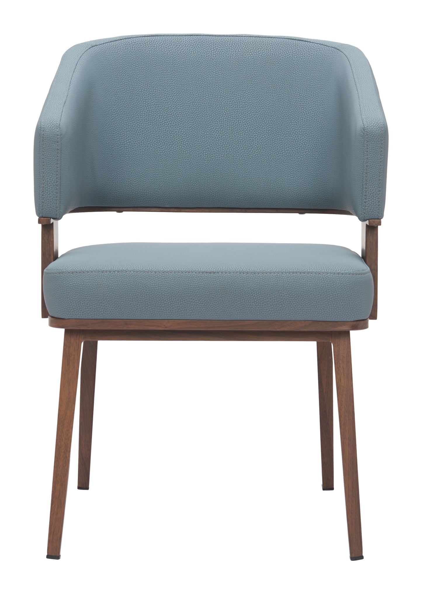 Poise Dining Chair Azure Gray & Walnut - 3