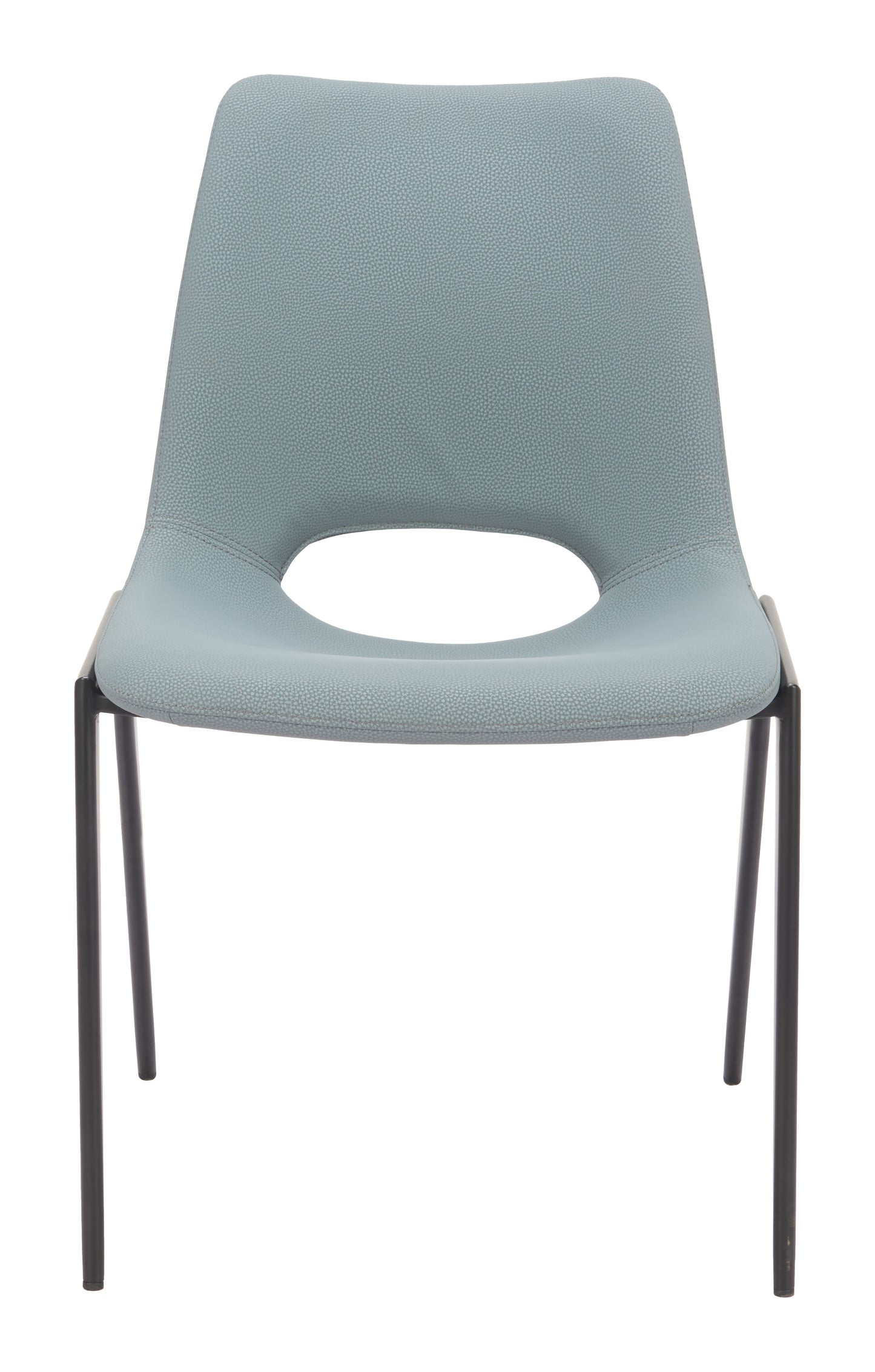 Desi Armless Dining Chair (Set of 2) Azure Gray - 3