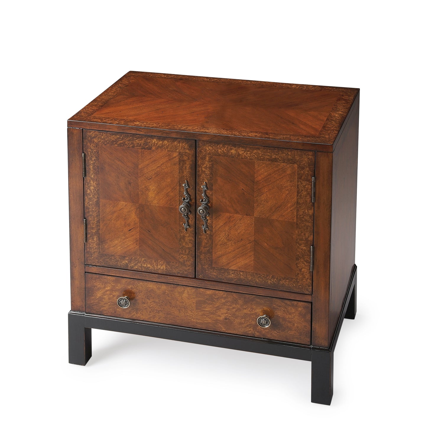 Courtland & Burl Accent Cabinet in Medium Brown 7008225