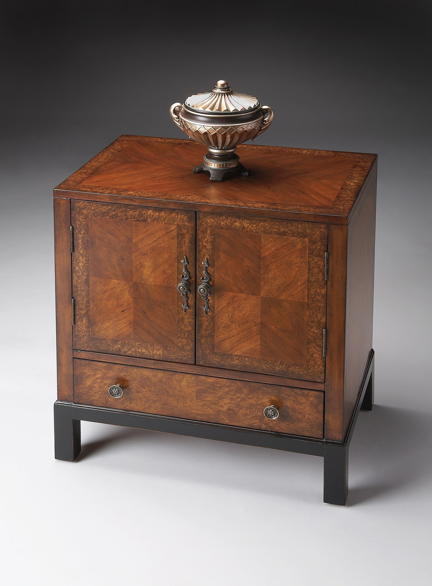 Courtland & Burl Accent Cabinet in Medium Brown 7008225