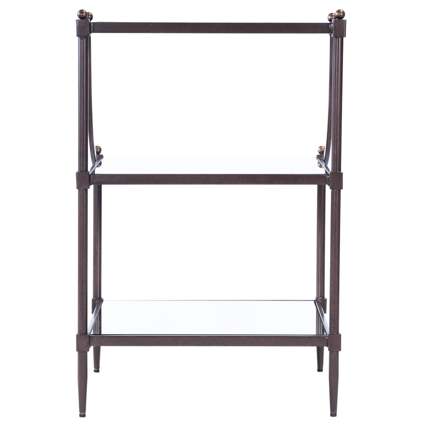 Butler Specialty Company Peninsula Mirrored Side Table, Bronze