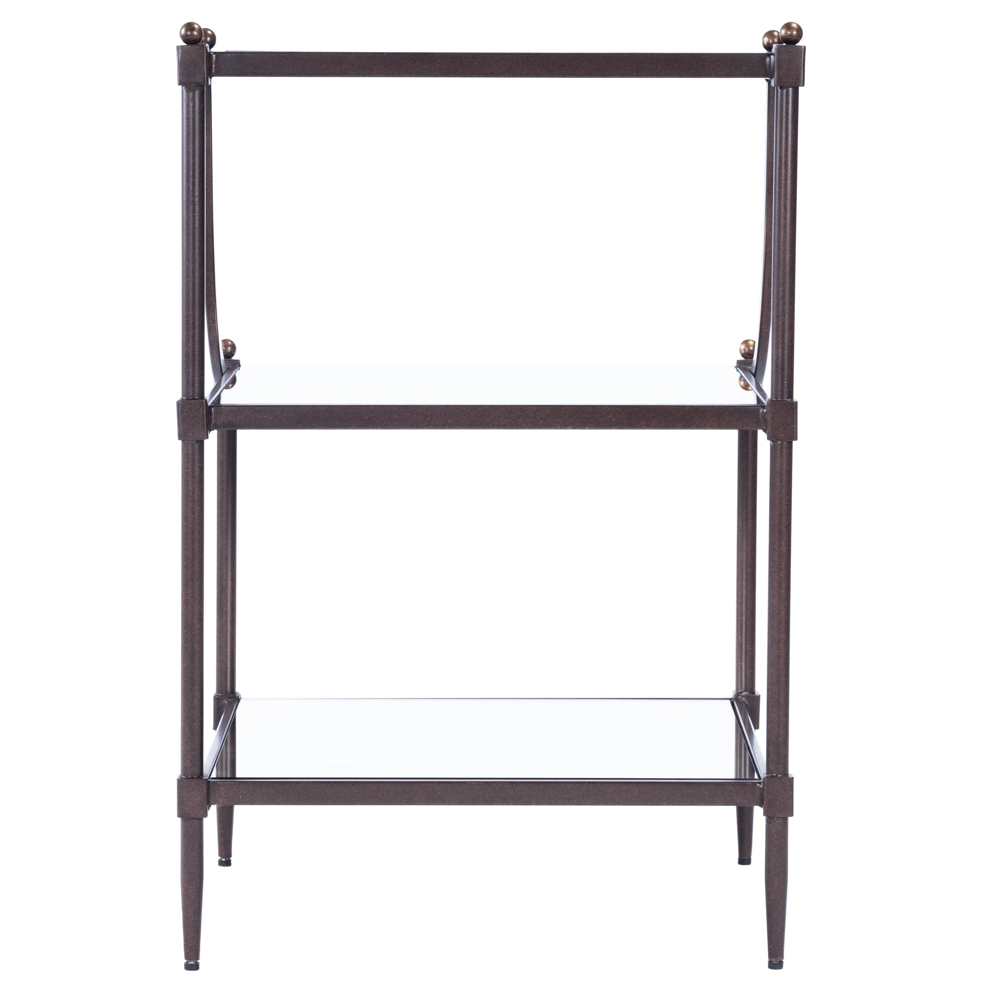 Butler Specialty Company Peninsula Mirrored Side Table, Bronze