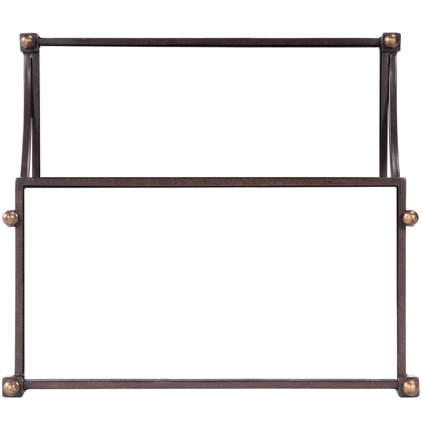 Butler Specialty Company Peninsula Mirrored Side Table, Bronze