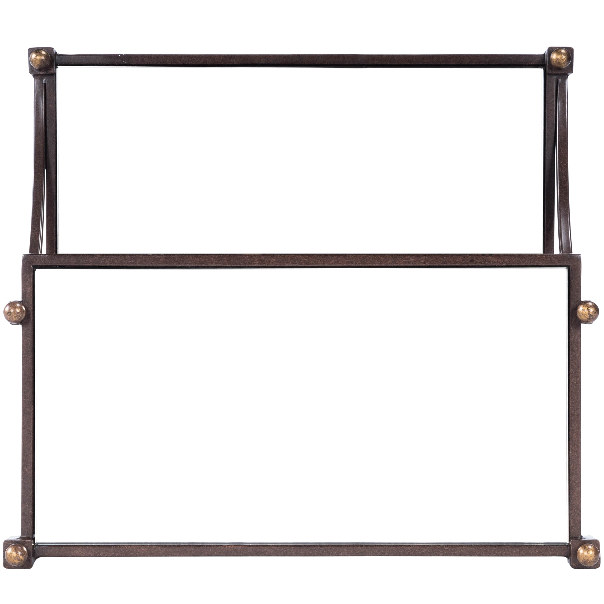 Butler Specialty Company Peninsula Mirrored Side Table, Bronze