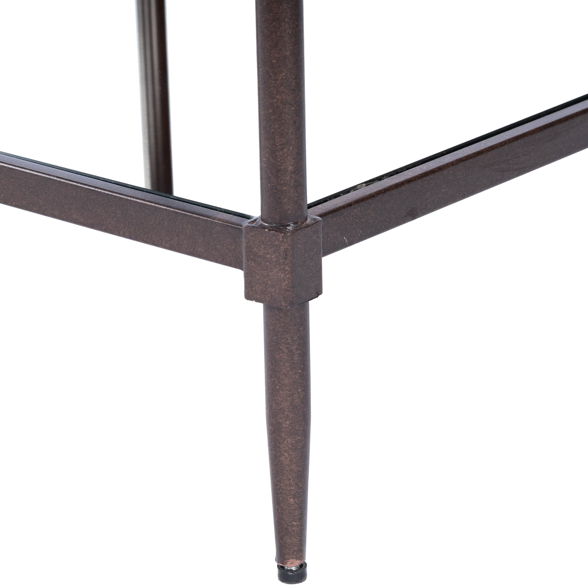 Butler Specialty Company Peninsula Mirrored Side Table, Bronze